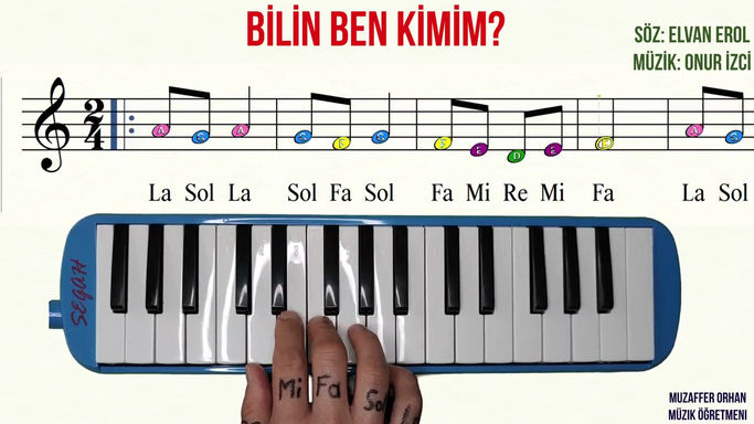 2) Melodika Öğreniyorum - Bilin Ben Kimim Parçası